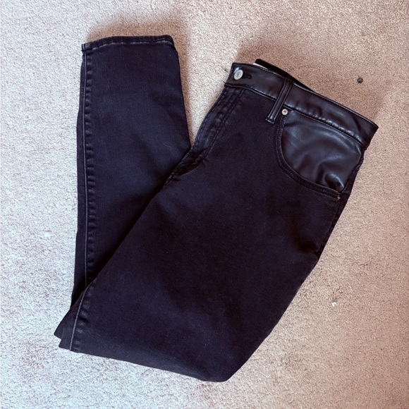 Abercrombie & Fitch Denim - Abercrombie & Fitch Curve Love High Rise Skinny Black Jeans